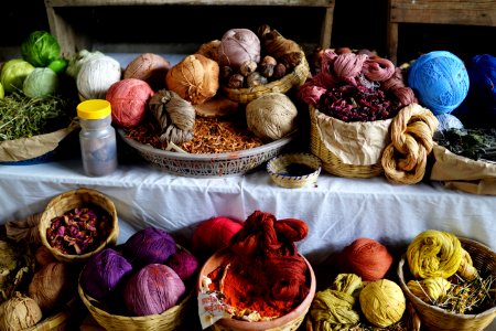 Naturally dyed cotton photo