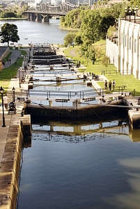 Channel rideau canal locks