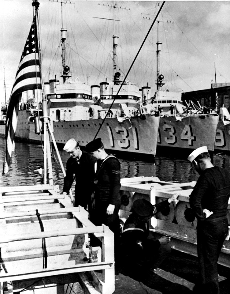 1940 Embarcaciones transferidas de Estados Unidos a Gran Bretaña