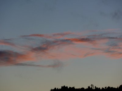 evening sky with mountains 3 photo