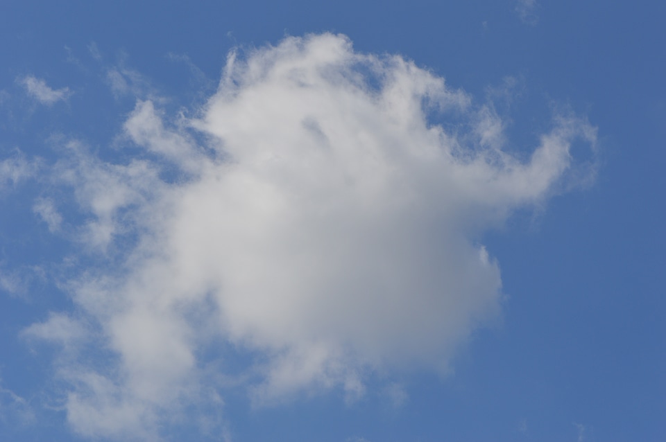 Blue sky clouds sun