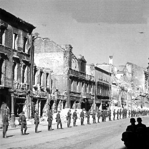 1939 - Alemanes listos para celebrar la ocupación de Varsovia