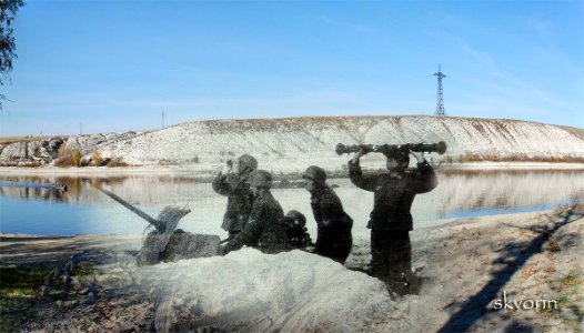 - Alemanes del regimiento 49 a 50 kilómetros de Stalingrado en 1942