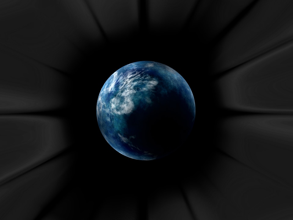 Black hole clouds abstract