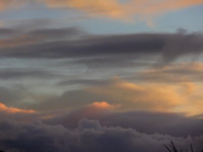 sunset clouds photo