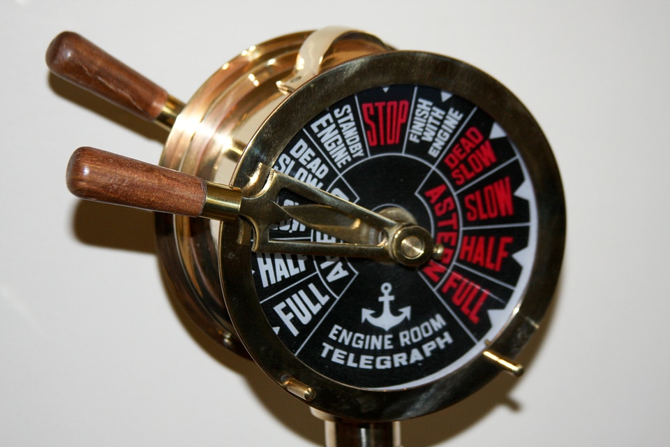 Maritime decoration command full speed ahead sailing gift