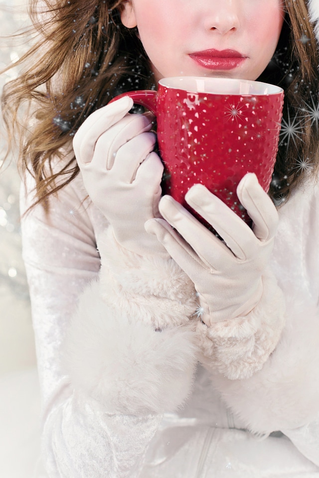 Hot chocolate holiday festive