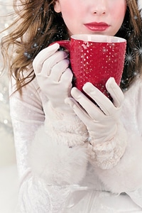 Hot chocolate holiday festive