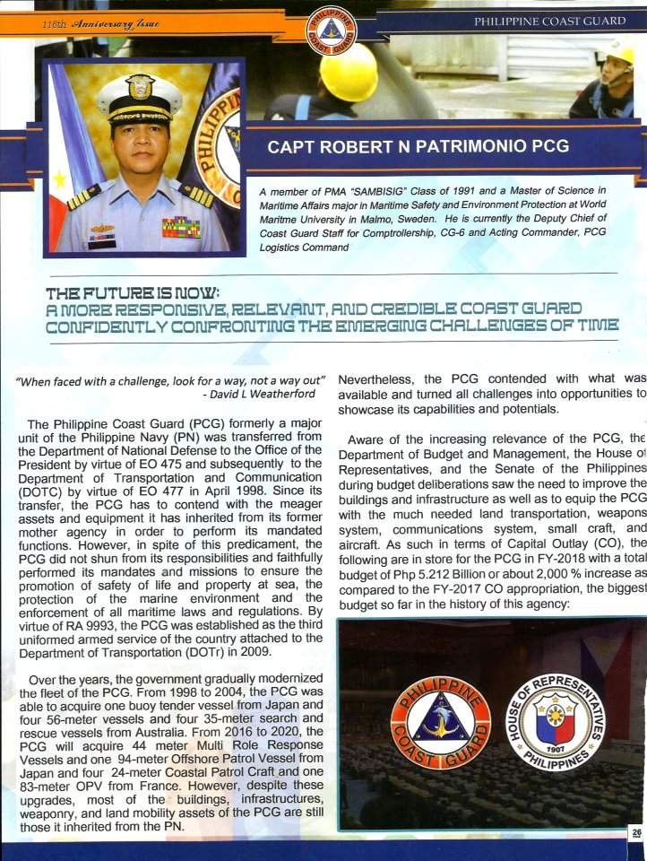 The Future is Now - A More Responsive, Relevant, Credible Coast Guard Confidently Confronting the Emerging Challenges of Time