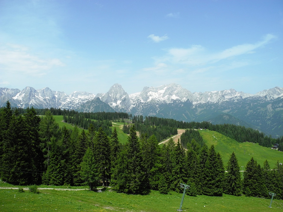 Alpine sky landscape