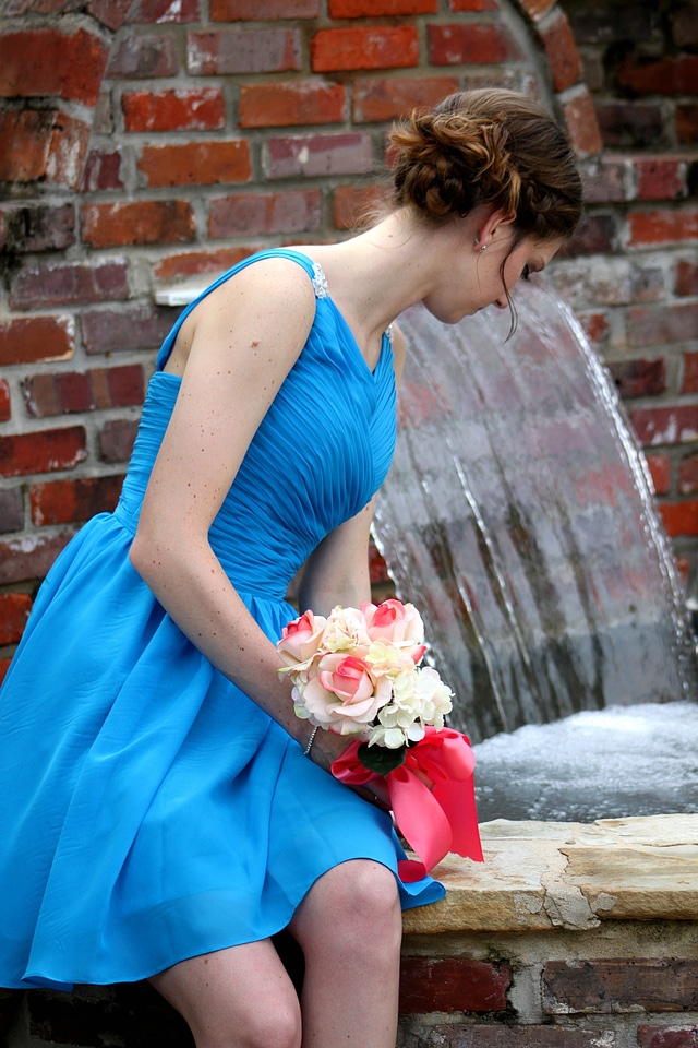 Portrait outdoors water photo