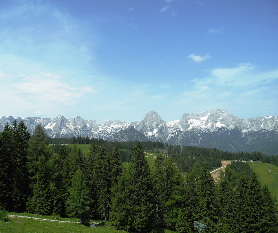 Alpine sky landscape
