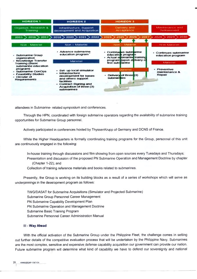 Reporting for Duty: Submarine Group, Fleet's Newest Unit on the Move by Capt. Alfonso F. Torres Jr. (PN-GSC) p. 3 of 4