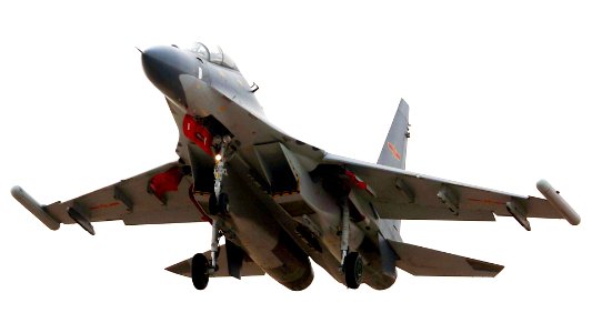 Su-30 Fighter Aircraft Taking Off