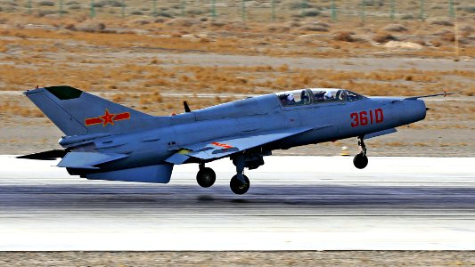 JJ-7 Trainer Taking Off
