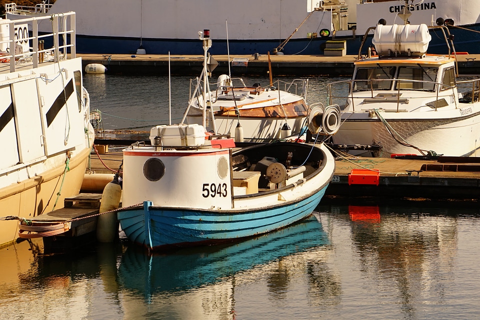 Colorful water fisherman
