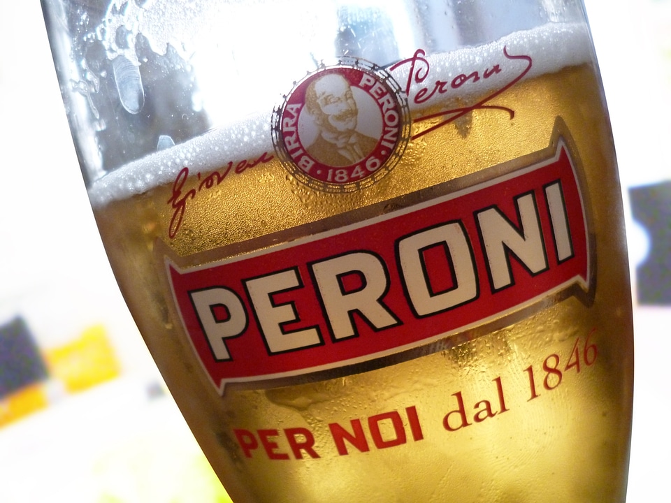 Glass of beer italian trademark fresh drink