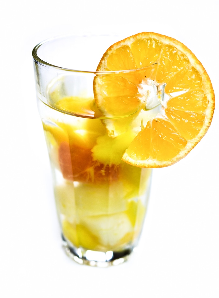 Smoothie glass fruit