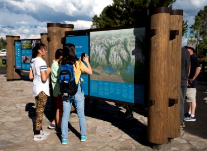 Visitors at Jenny Lake Area