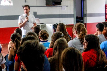 Palestra na Escola Jacob Milton | Feliz
