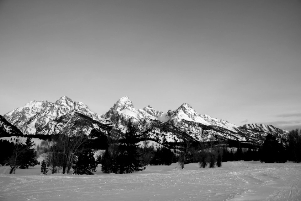Winter Range from Taggart Lake Trailhead