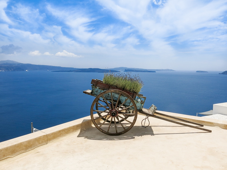 South santorini cart
