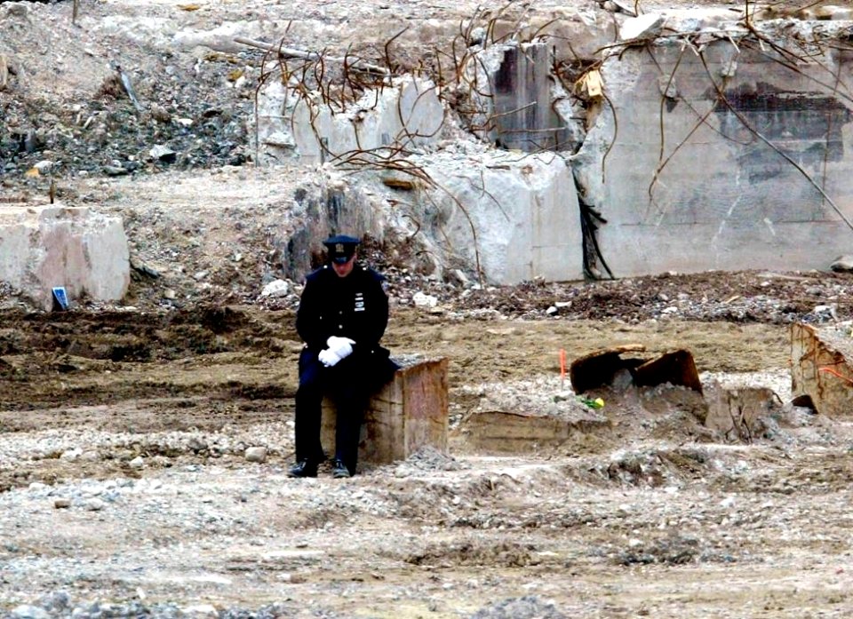 Lone police officer reflects