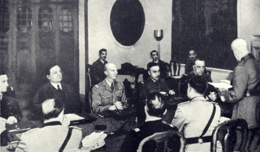 24 Junio, 1940. Francia acepta las condiciones de Italia en Villa Inchesa