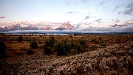 Tetons from Willow Flats Overlook
