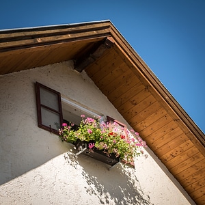 Gable flowers flower box