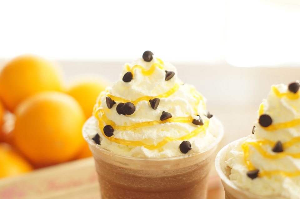 Whip whipped cream orange whip