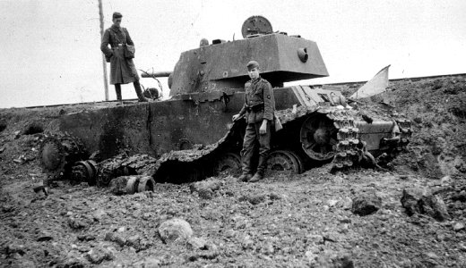 1941 - Panzer averiado en lugar desconocido