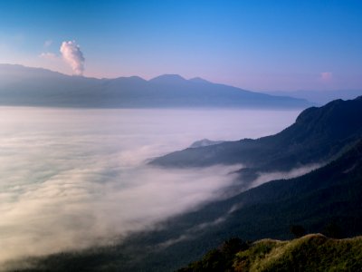 Sea of ​​clouds of Aso.