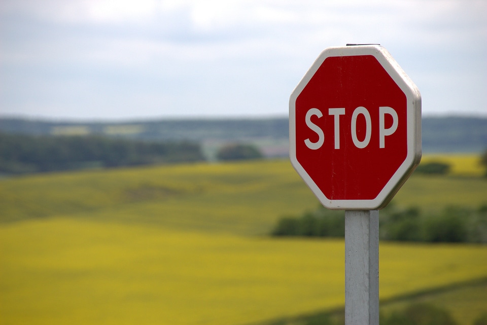 Road sign attention street sign