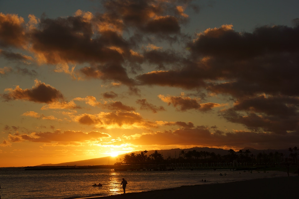 Waikiki beach oahu hawaii