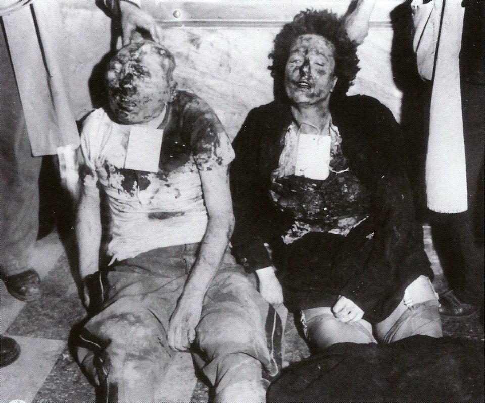 Benito Mussolini y Chiara Petacci ejecutados en 1945