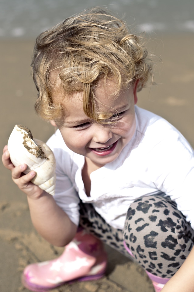 Sea girl sand