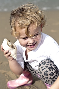 Sea girl sand photo