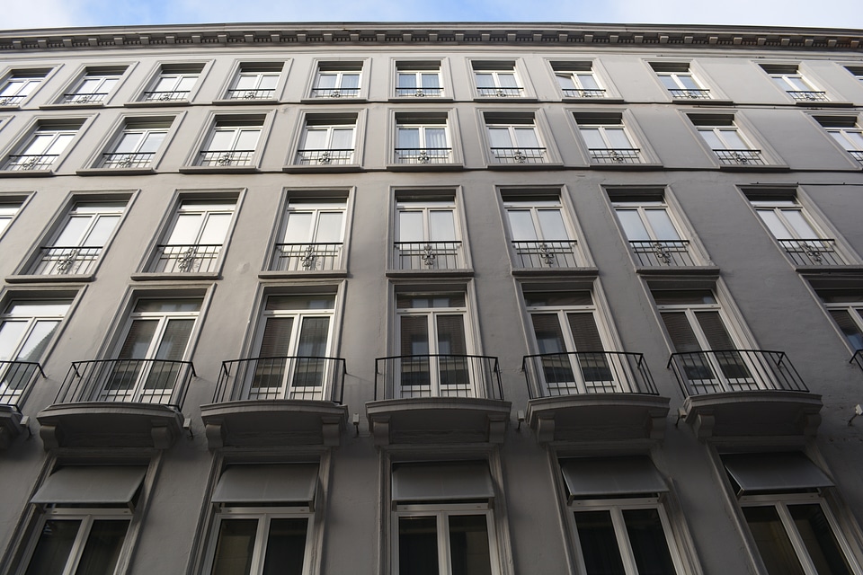 Facade building windows