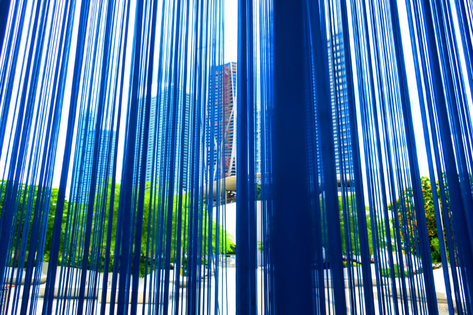 Blue spaghetti