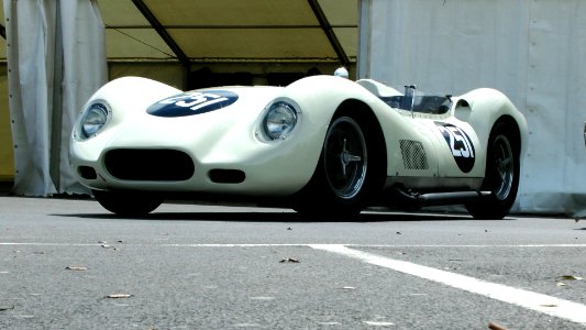 White Racing Car