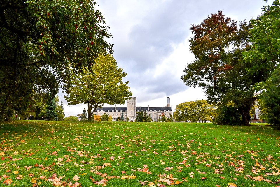 Johnston Hall from Johnston Green