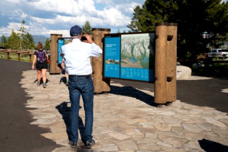 Visitors at Jenny Lake Area