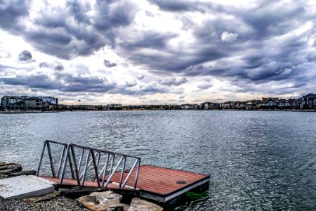 #Cloudy but still #beautiful in #auburnbayyyc :) Great #family #community in SE #Calgary :) #yyc #lake #dock #sky #clouds #yycre #realtor