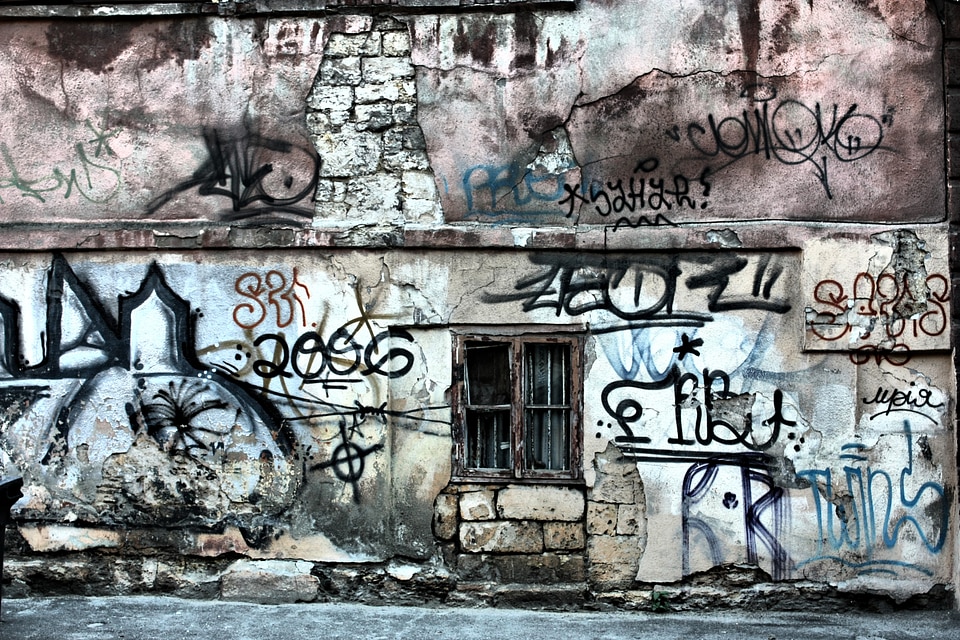 Graffiti architecture street