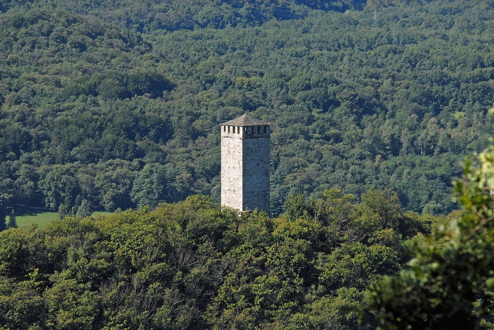 Buccione's tower italy lake orta