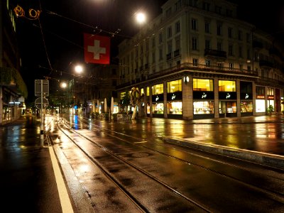 Zurich by night photo