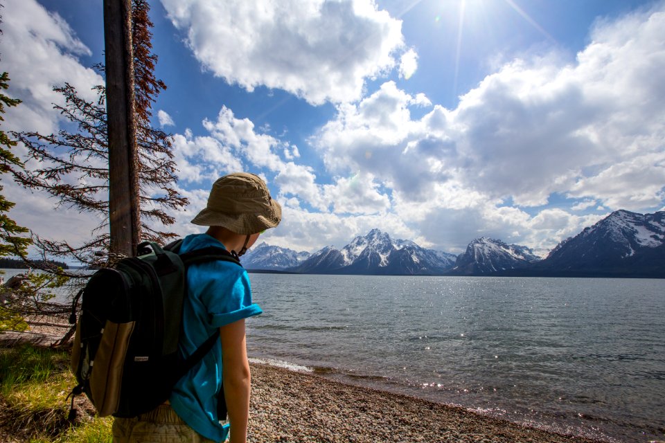 Young Visitor on the Lakeshore Trail, Colter Bay