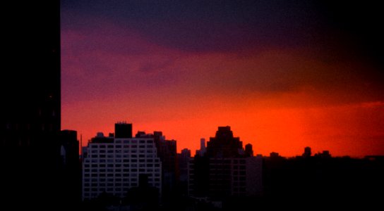 Sky's on fire