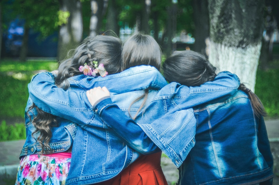 Girls spring childhood